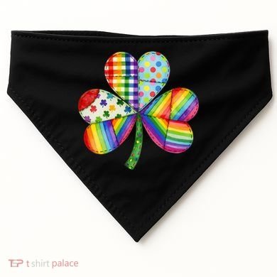 Shamrock St Patrick S Day Irish Clover USA-Made Doggie Bandana