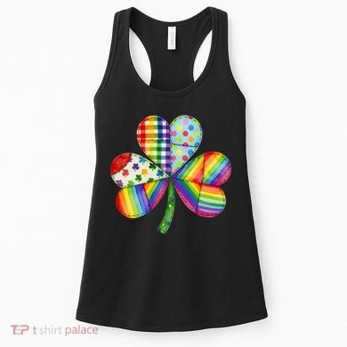 Shamrock St Patrick S Day Irish Clover Women's Tank Top