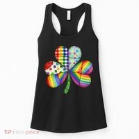Shamrock St Patrick S Day Irish Clover Women's Tank Top thumb 0