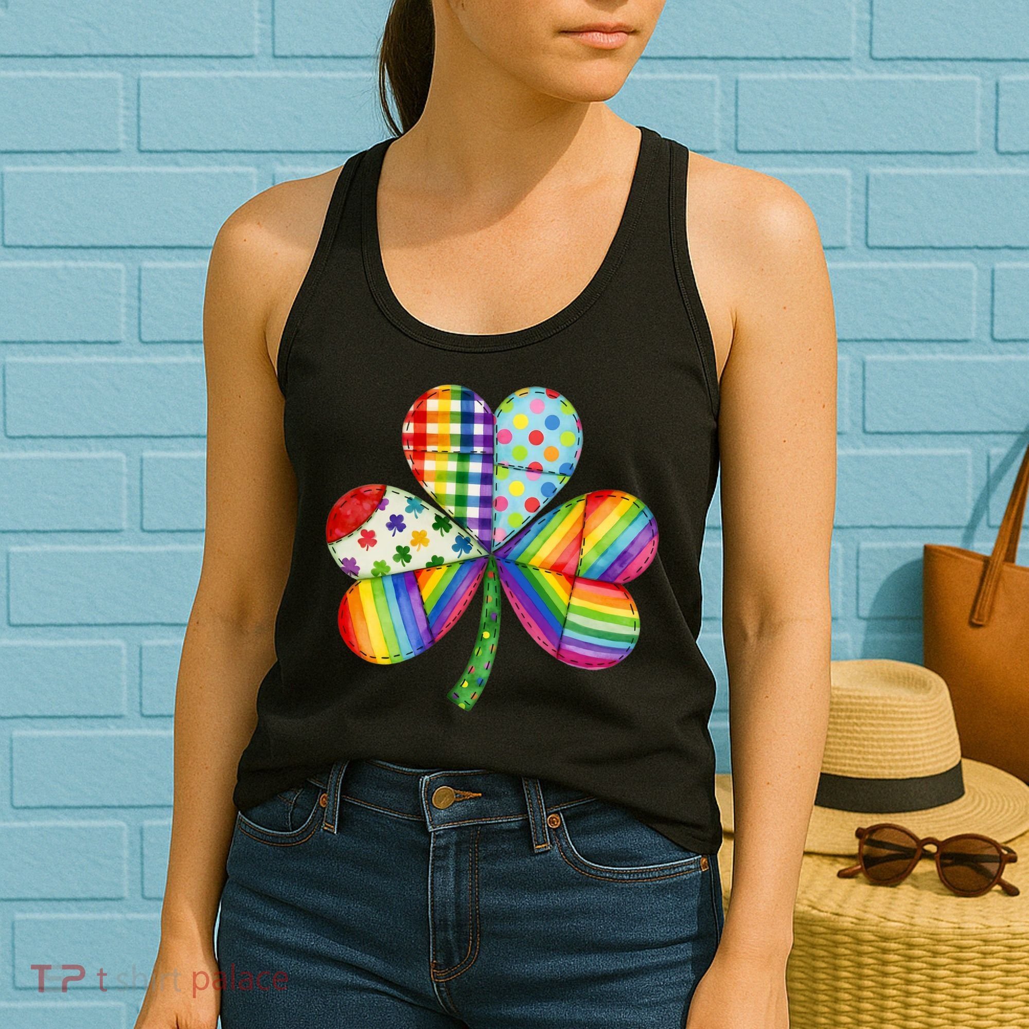 Shamrock St Patrick S Day Irish Clover Women's Tank Top