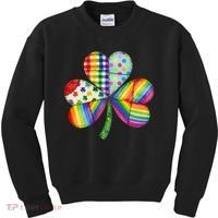 Shamrock St Patrick S Day Irish Clover Kids Sweatshirt thumb 0
