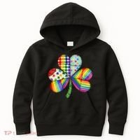 Shamrock St Patrick S Day Irish Clover Kids Hoodie thumb 0