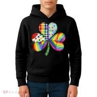 Shamrock St Patrick S Day Irish Clover Kids Hoodie thumb 4