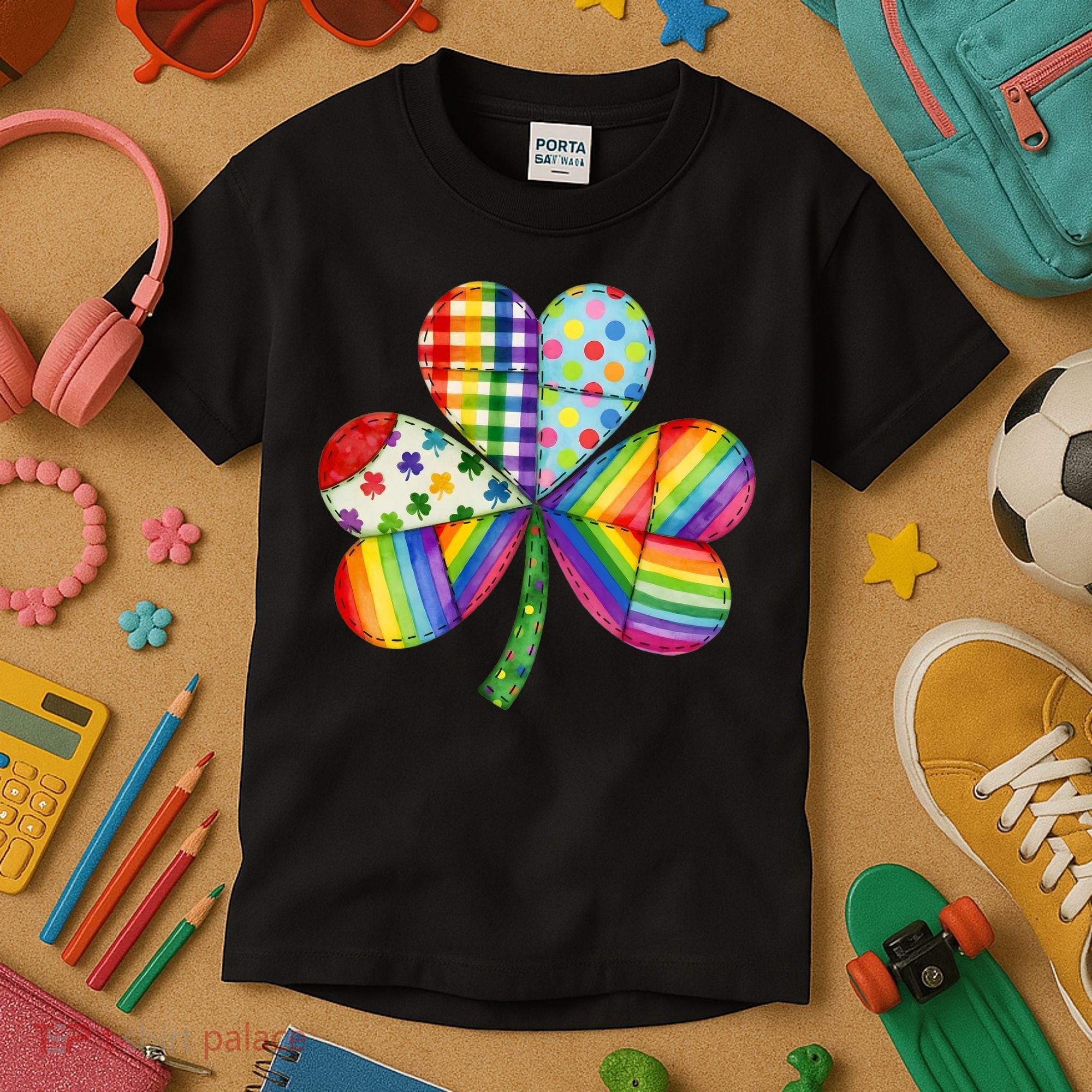 Shamrock St Patrick S Day Irish Clover Kids T-Shirt