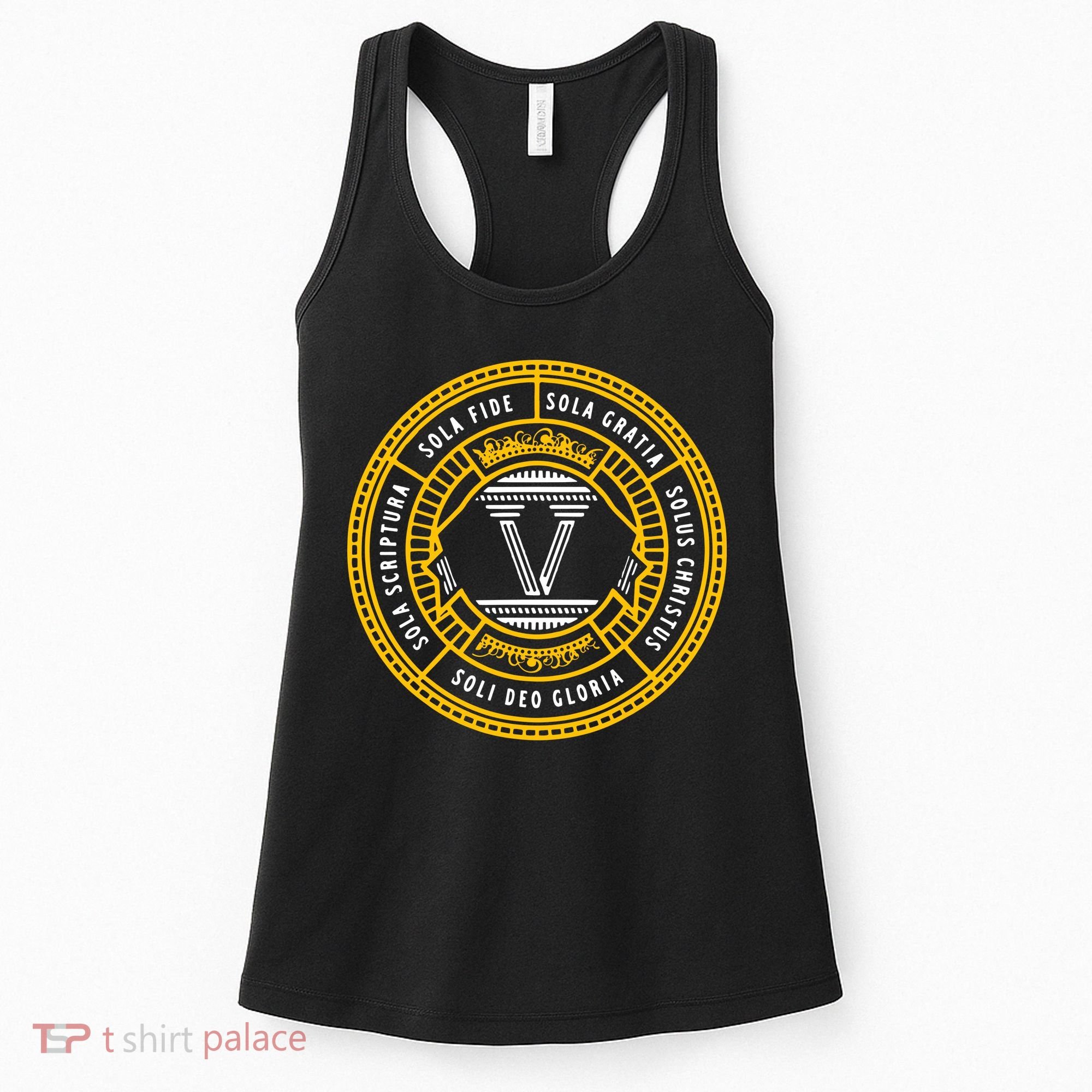 Sola Scriptura Protestant Christian Reformation 5 Solas Women's Tank Top