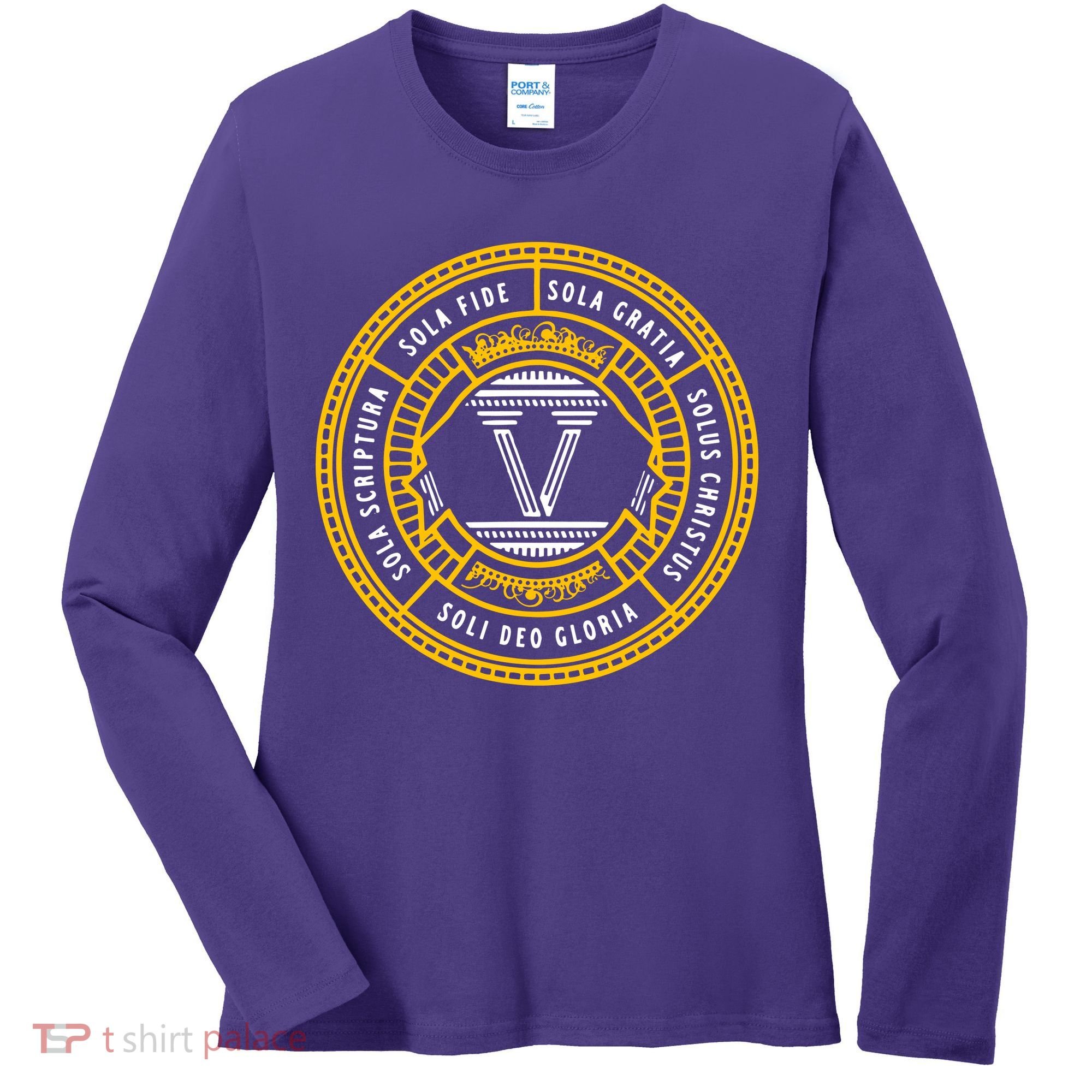 Sola Scriptura Protestant Christian Reformation 5 Solas Women's Long Sleeve Shirt