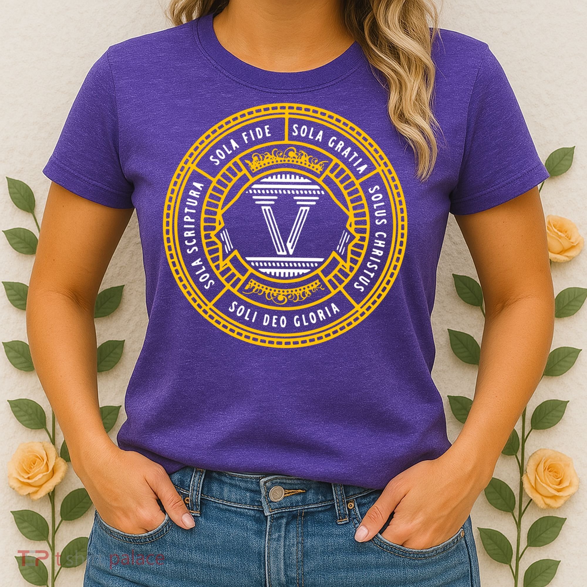 Sola Scriptura Protestant Christian Reformation 5 Solas Women's T-Shirt
