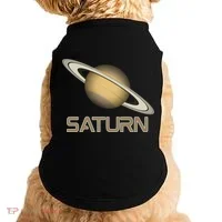 Solar System Planet Saturn Rings Outer Space  Doggie Tank thumb 0