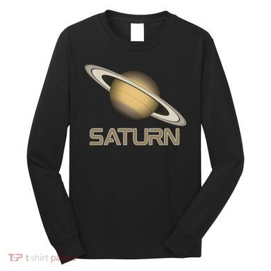 Solar System Planet Saturn Rings Outer Space  Long Sleeve Shirt