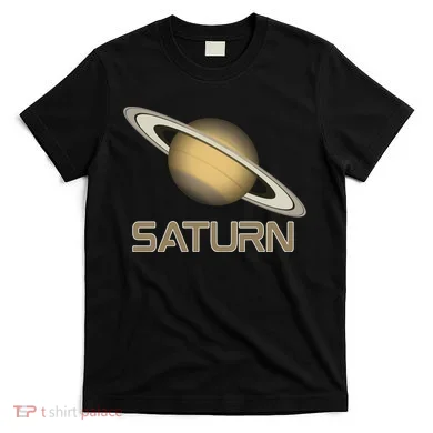 Solar System Planet Saturn Rings Outer Space  T-Shirt