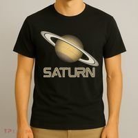 Solar System Planet Saturn Rings Outer Space  T-Shirt thumb 3