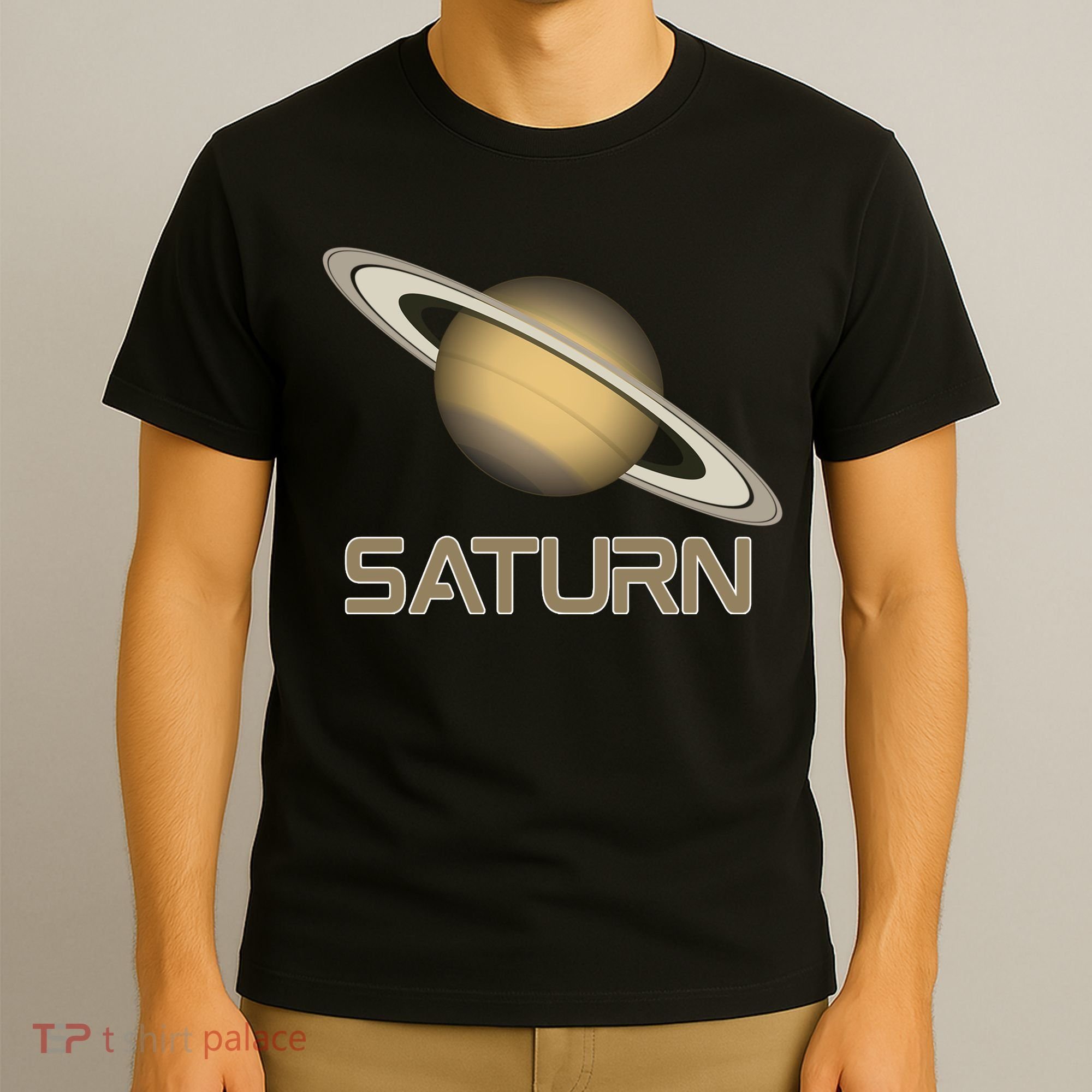Solar System Planet Saturn Rings Outer Space  T-Shirt