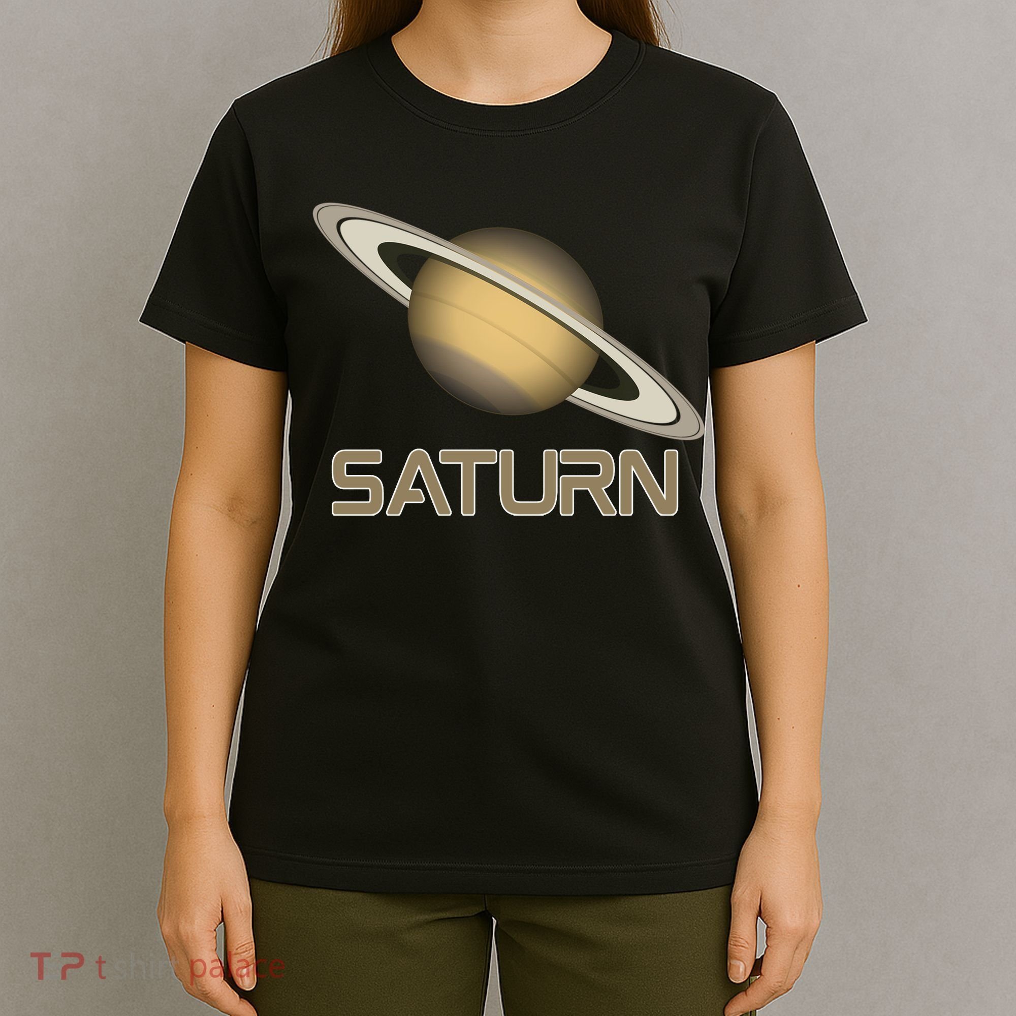 Solar System Planet Saturn Rings Outer Space  T-Shirt