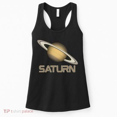 Solar System Planet Saturn Rings Outer Space  Women's Tank Top