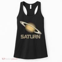 Solar System Planet Saturn Rings Outer Space  Women's Tank Top thumb 0