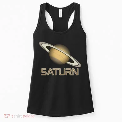 Solar System Planet Saturn Rings Outer Space  Women's Tank Top