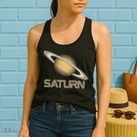 Solar System Planet Saturn Rings Outer Space  Women's Tank Top thumb 2