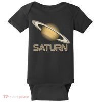 Solar System Planet Saturn Rings Outer Space  Baby Bodysuit thumb 0