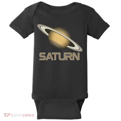 Solar System Planet Saturn Rings Outer Space  Baby Bodysuit