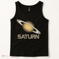 Solar System Planet Saturn Rings Outer Space  Tank Top thumb 2