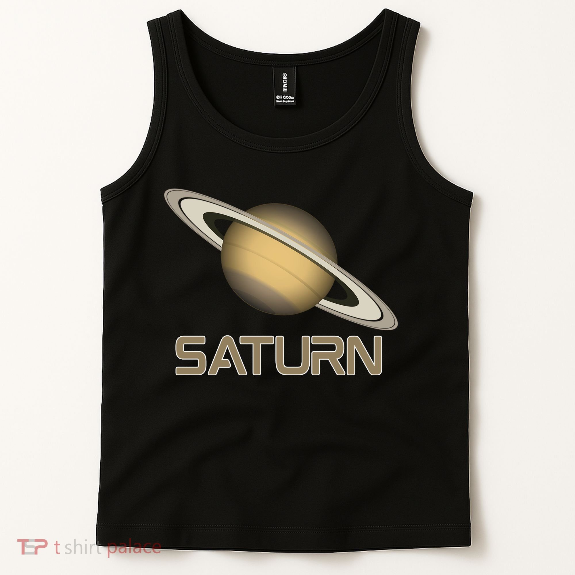 Solar System Planet Saturn Rings Outer Space  Tank Top
