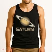 Solar System Planet Saturn Rings Outer Space  Tank Top thumb 3