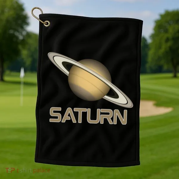 Solar System Planet Saturn Rings Outer Space  Golf Towel