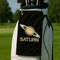 Solar System Planet Saturn Rings Outer Space  Golf Towel thumb 2
