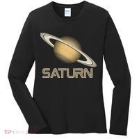 Solar System Planet Saturn Rings Outer Space  Women's Long Sleeve Shirt thumb 0