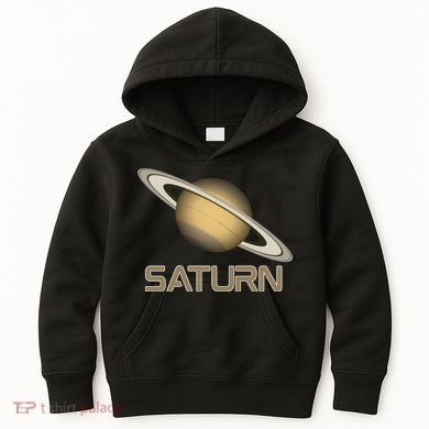 Solar System Planet Saturn Rings Outer Space  Kids Hoodie