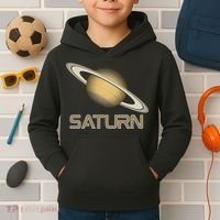 Solar System Planet Saturn Rings Outer Space  Kids Hoodie thumb 2