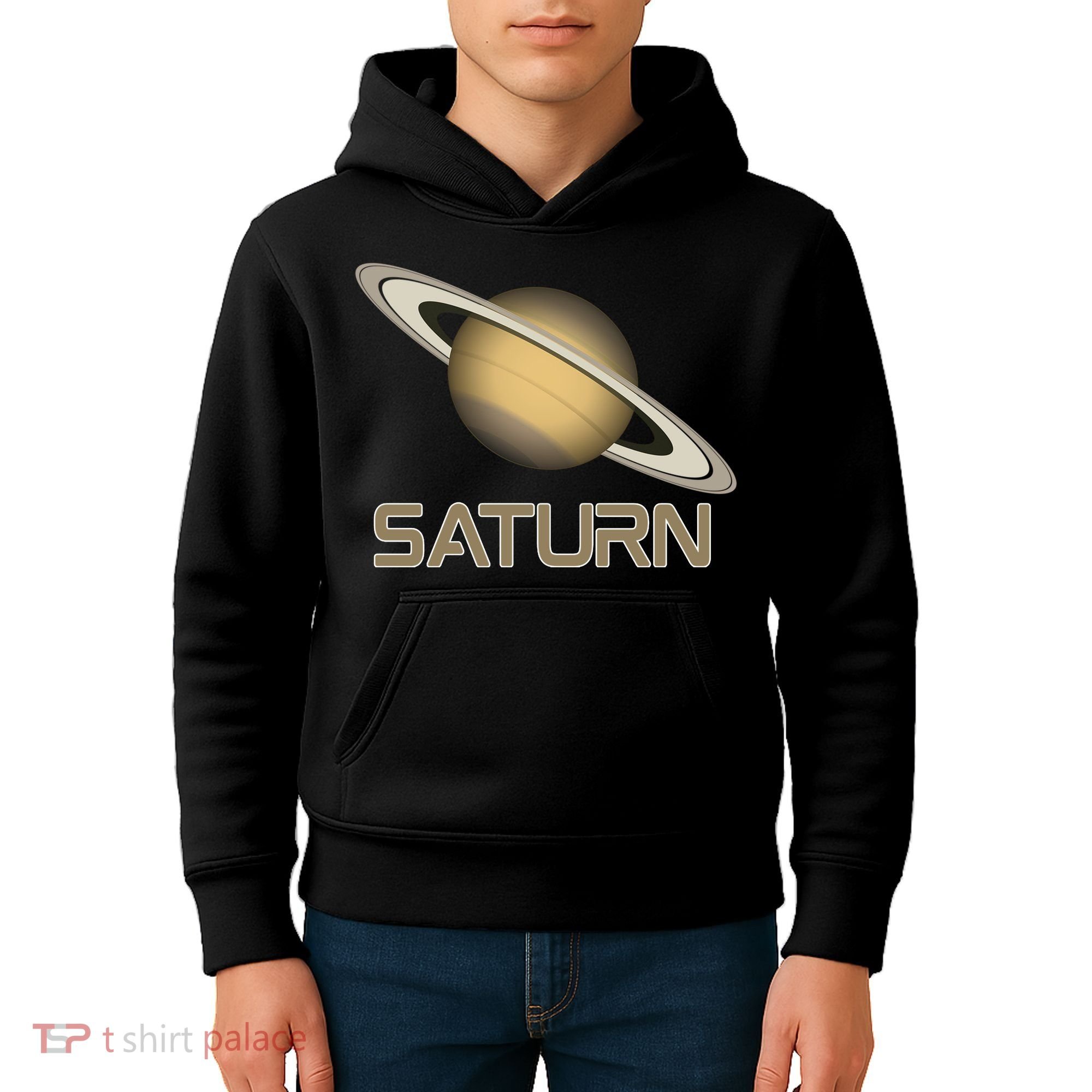 Solar System Planet Saturn Rings Outer Space  Kids Hoodie