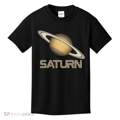 Solar System Planet Saturn Rings Outer Space  Kids T-Shirt