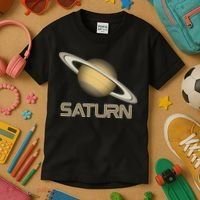Solar System Planet Saturn Rings Outer Space  Kids T-Shirt thumb 3