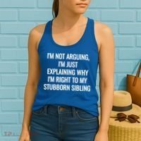 Sarcastic Siblings Quote Family Dynamics Gift Women's Tank Top thumb 2