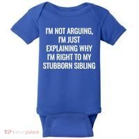 Sarcastic Siblings Quote Family Dynamics Gift Baby Bodysuit thumb 0