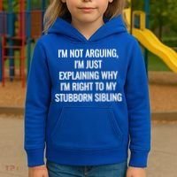 Sarcastic Siblings Quote Family Dynamics Gift Kids Hoodie thumb 3