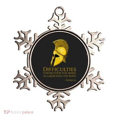 Stoicism Seneca Quote On Difficulties Stoic Philosophy Ornament