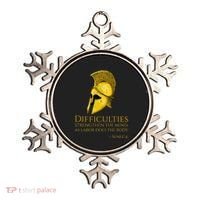 Stoicism Seneca Quote On Difficulties Stoic Philosophy Ornament thumb 0