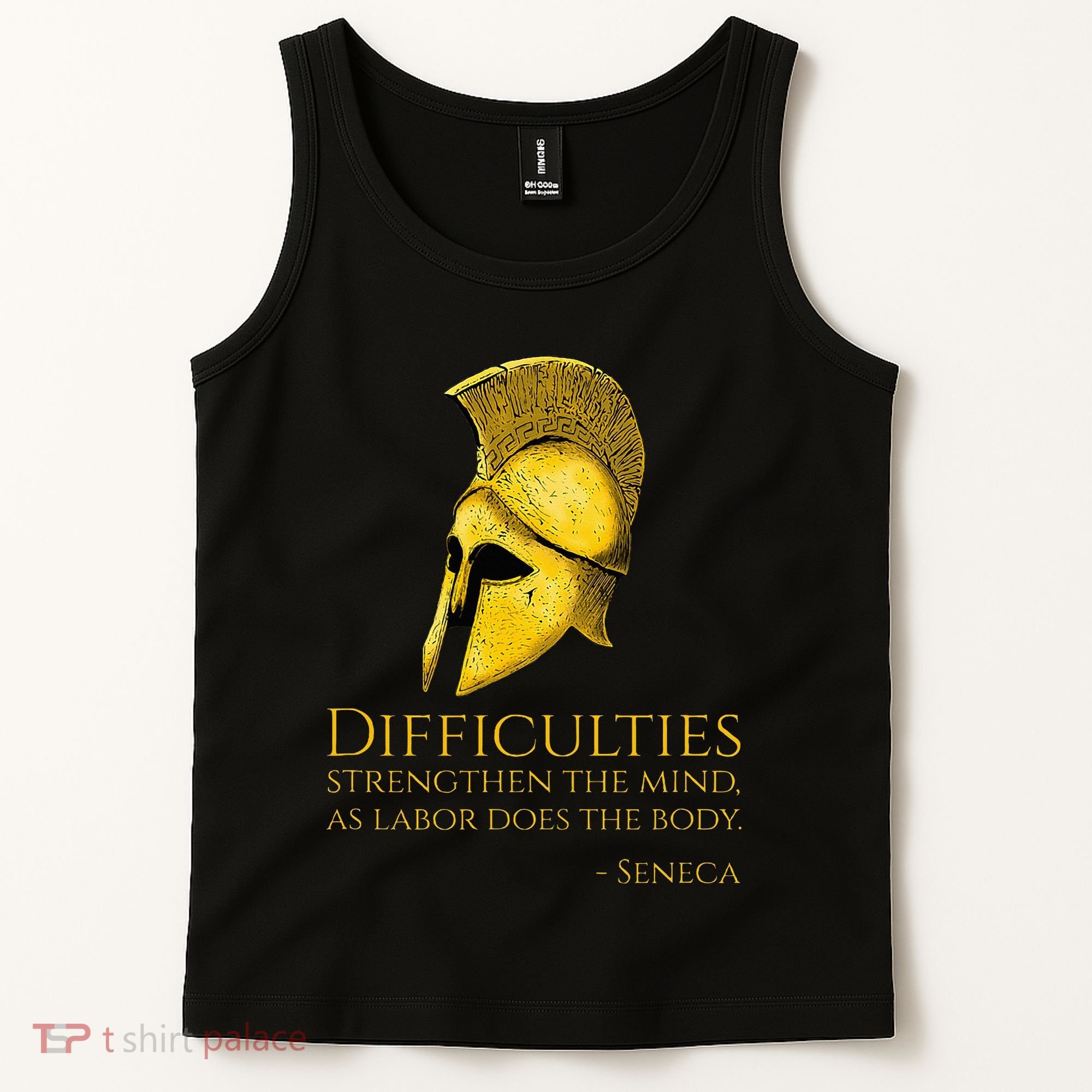 Stoicism Seneca Quote On Difficulties Stoic Philosophy Tank Top
