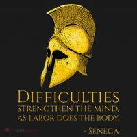 Stoicism Seneca Quote On Difficulties Stoic Philosophy Tank Top thumb 6