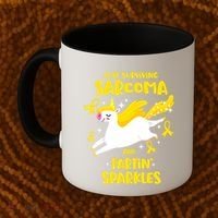 Sarcoma Survivor Quote Farting Unicorn Cancer Awareness Gift Coffee Mug thumb 2