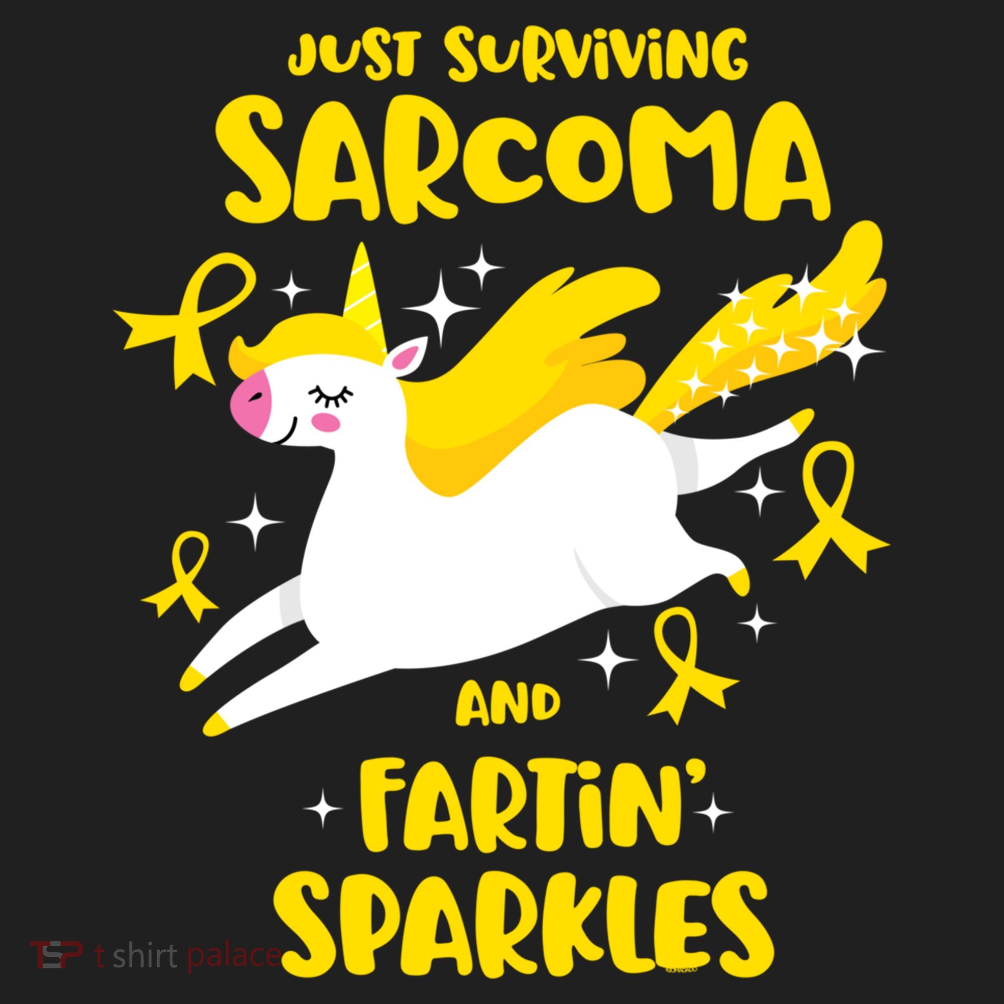 Sarcoma Survivor Quote Farting Unicorn Cancer Awareness Gift Beanie