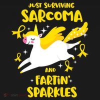Sarcoma Survivor Quote Farting Unicorn Cancer Awareness Gift Pajama Set thumb 2