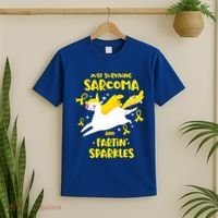 Sarcoma Survivor Quote Farting Unicorn Cancer Awareness Gift T-Shirt thumb 2