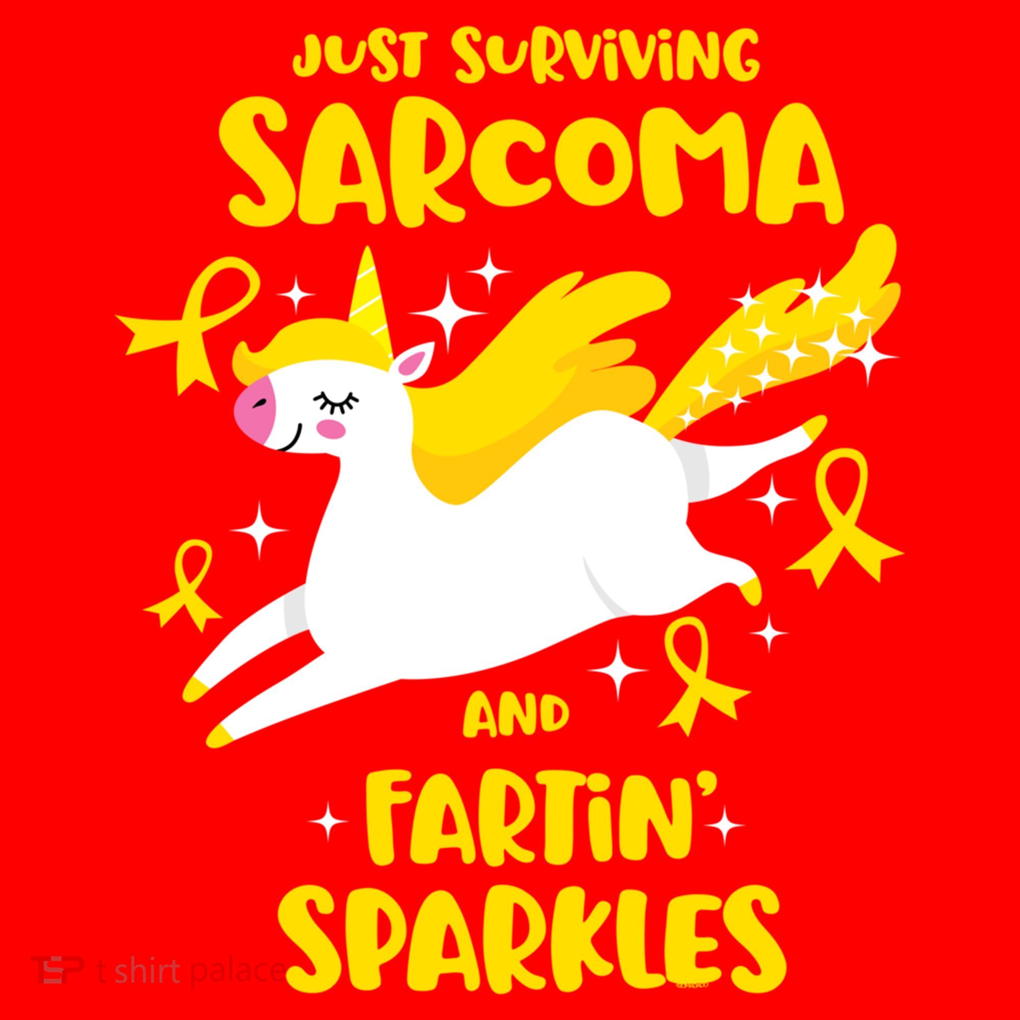 Sarcoma Survivor Quote Farting Unicorn Cancer Awareness Gift Santa Hat