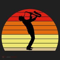 Sunset Saxophone Retro Saxophone Player Cool Gift Beanie thumb 2