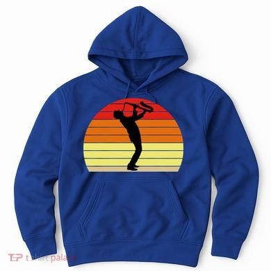 Sunset Saxophone Retro Saxophone Player Cool Gift Hoodie