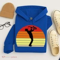 Sunset Saxophone Retro Saxophone Player Cool Gift Hoodie thumb 4