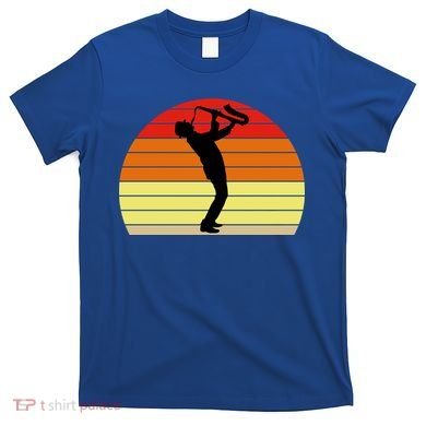 Sunset Saxophone Retro Saxophone Player Cool Gift T-Shirt